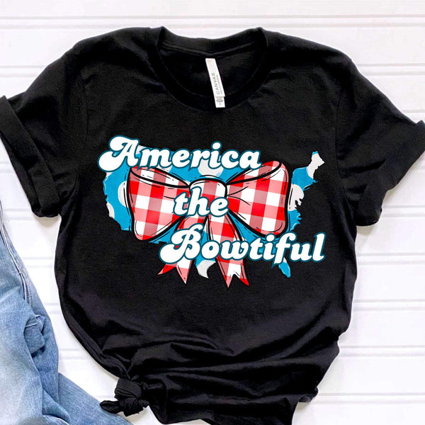 America the bowtiful WHITE 34334 DTF transfer