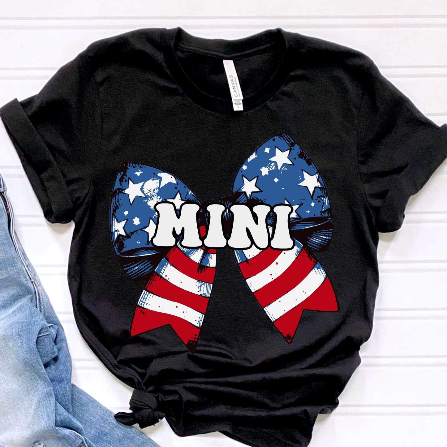 Mini patriotic bow 34332 DTF transfer