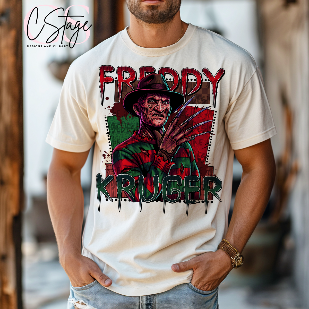 Freddy red and green (DD) DTF Transfer
