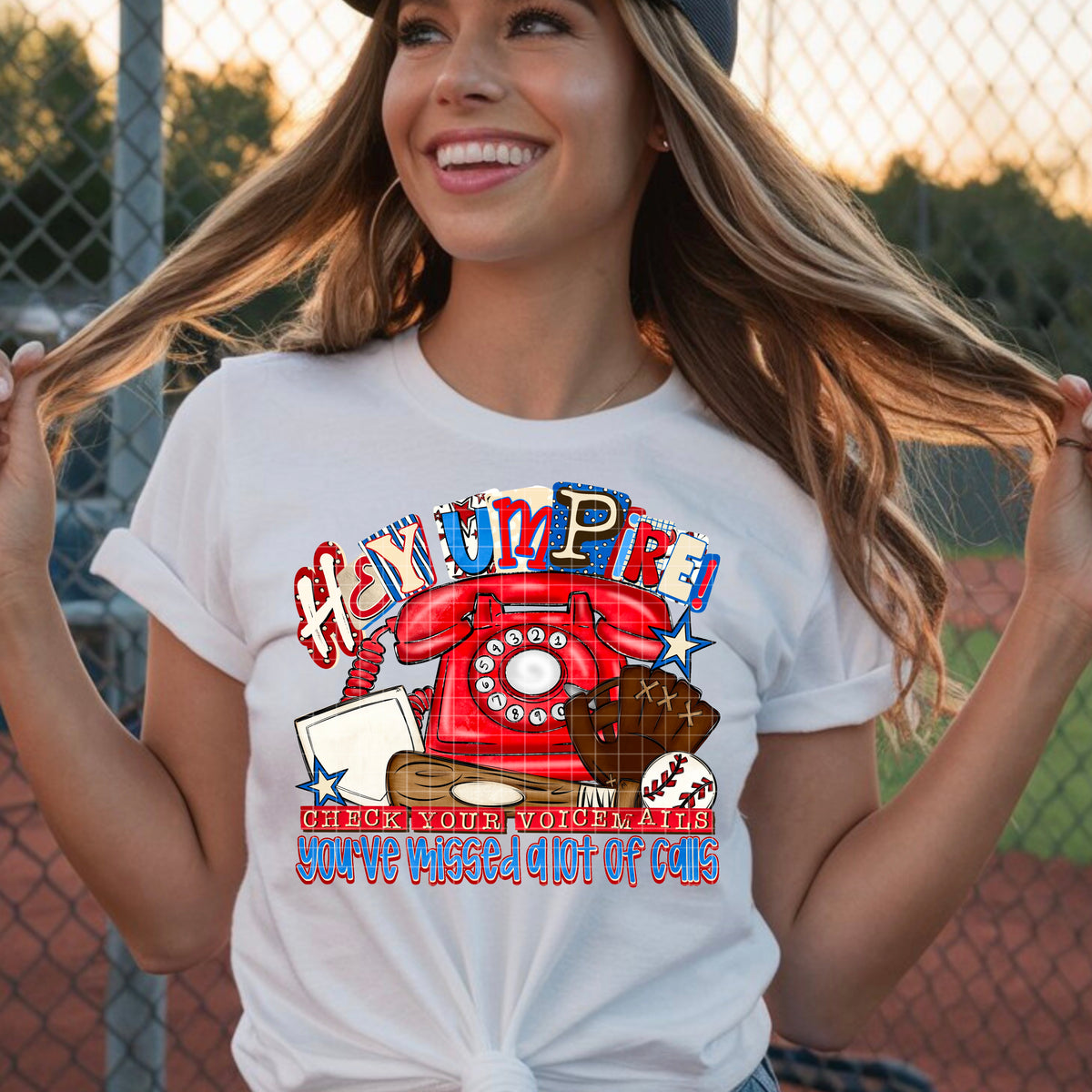 Hey umpire baseball (PH) DTF Transfer