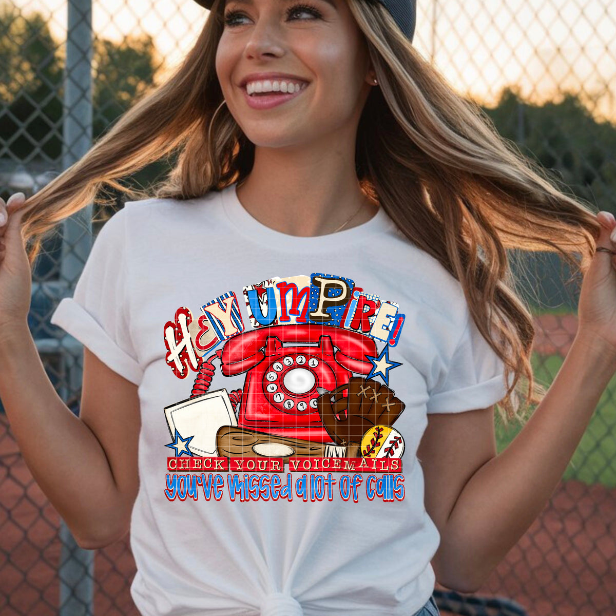 Hey umpire softball/baseball (PH) DTF Transfer