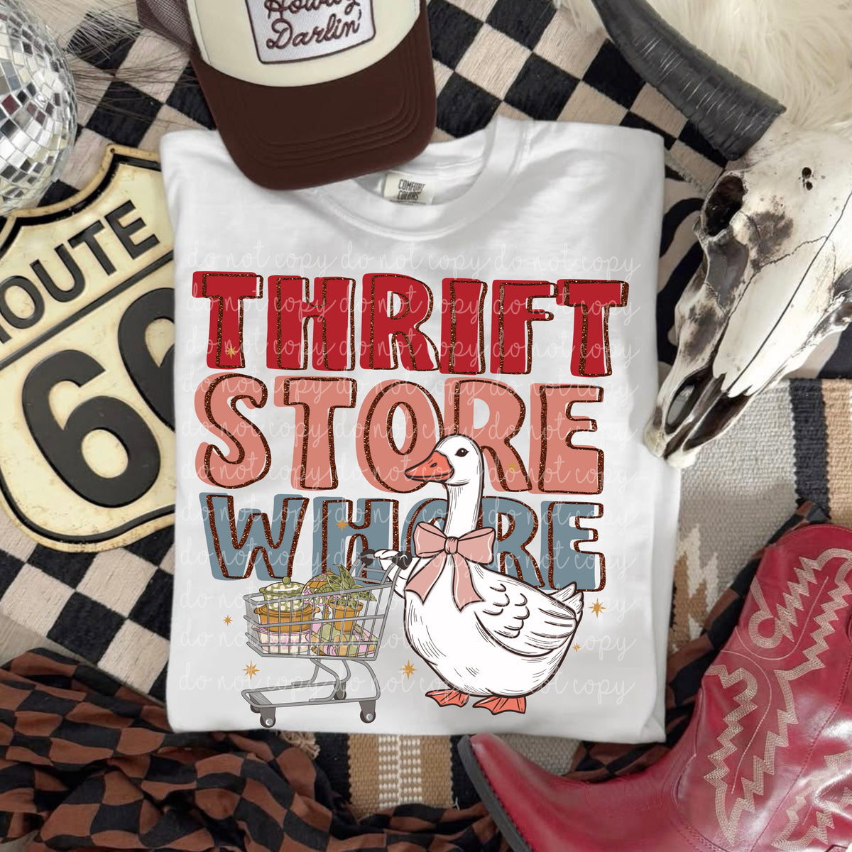 Thrift store whore goose (MMD) DTF Transfer