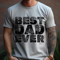 Best dad ever grunge BLACK 34357 DTF transfer