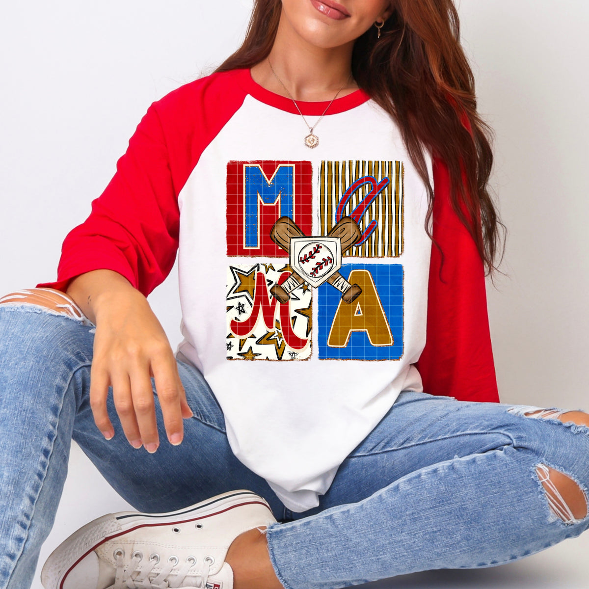 Mama baseball blocks (PH) DTF Transfer