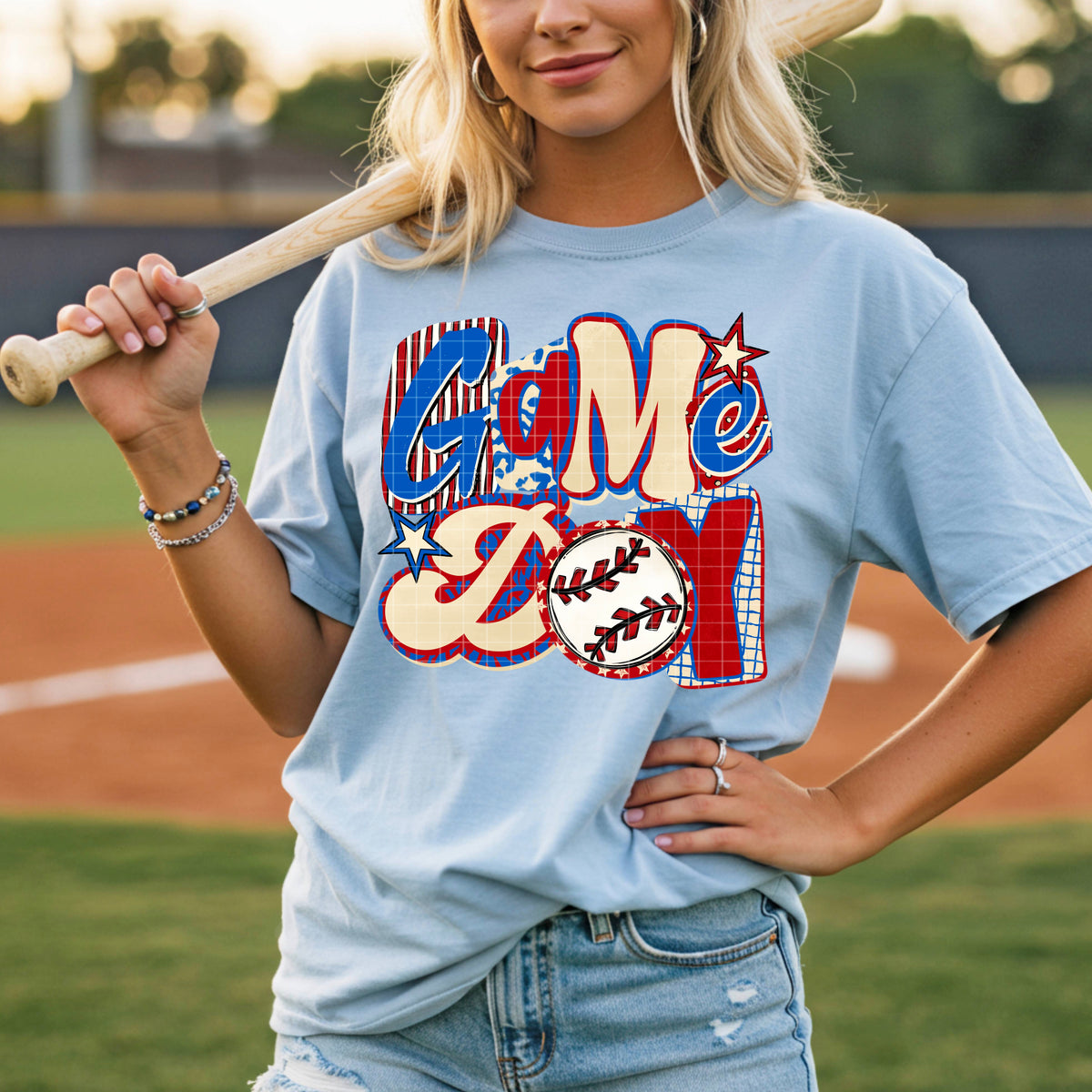 Game day baseball (PH) DTF Transfer