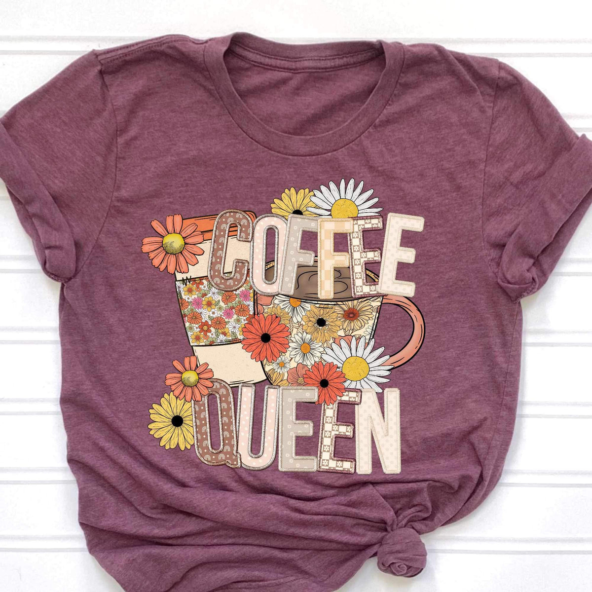 Coffee queen florals 34338 DTF transfer