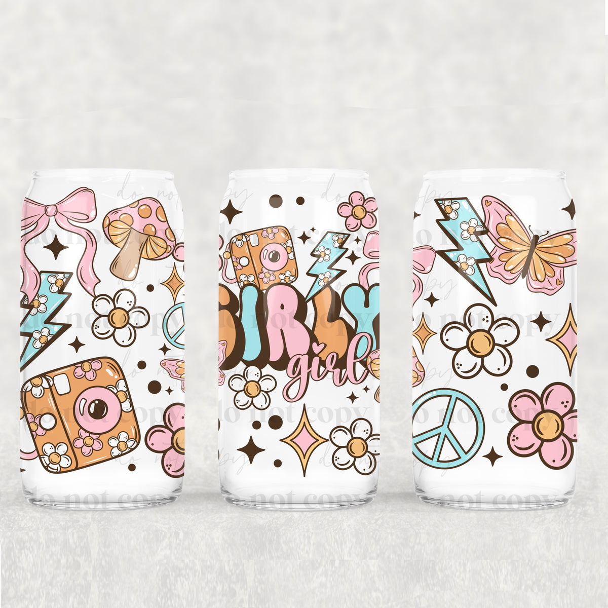 0754 girly girl (CSC) UV DTF WRAP