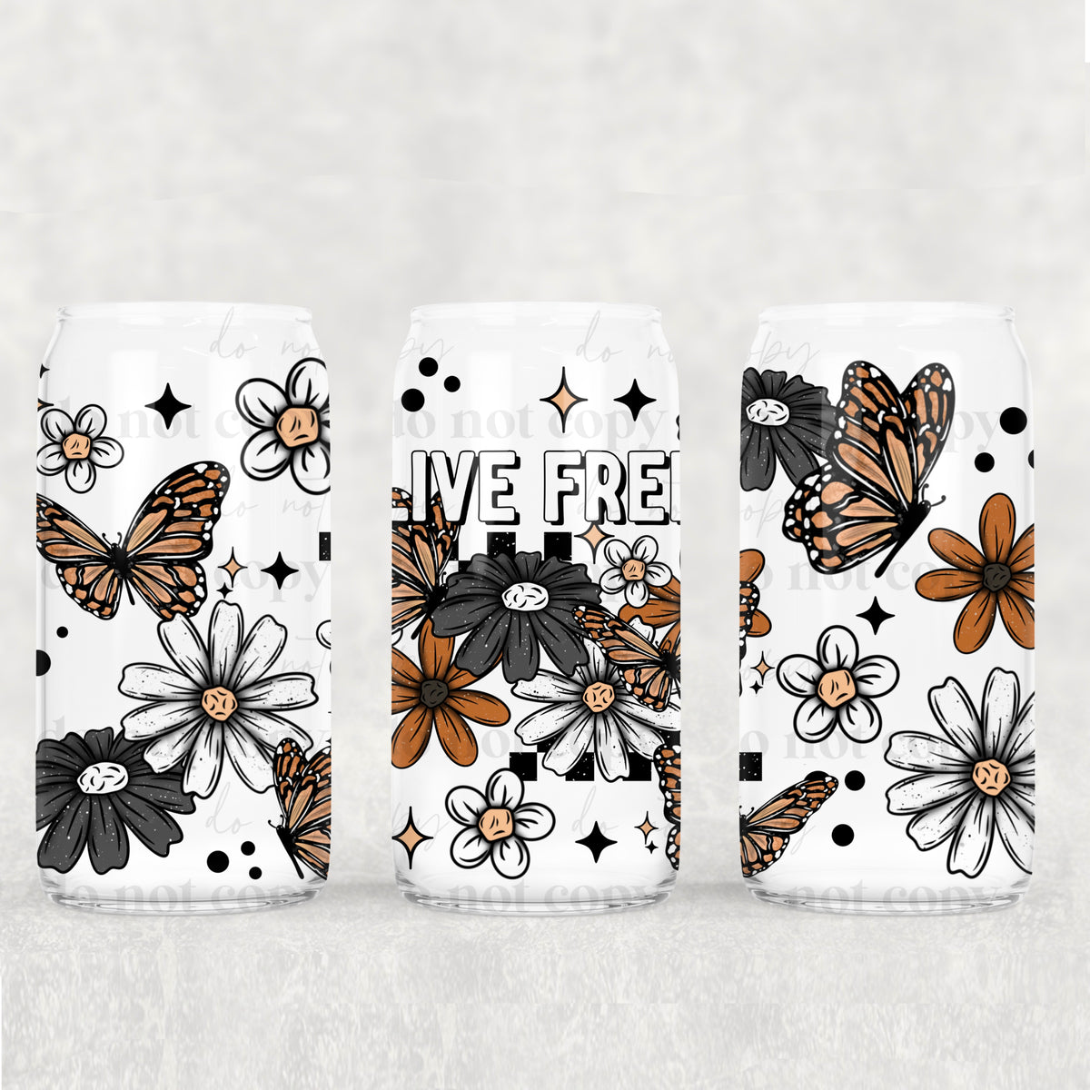 0758 live free (CSC) UV DTF WRAP
