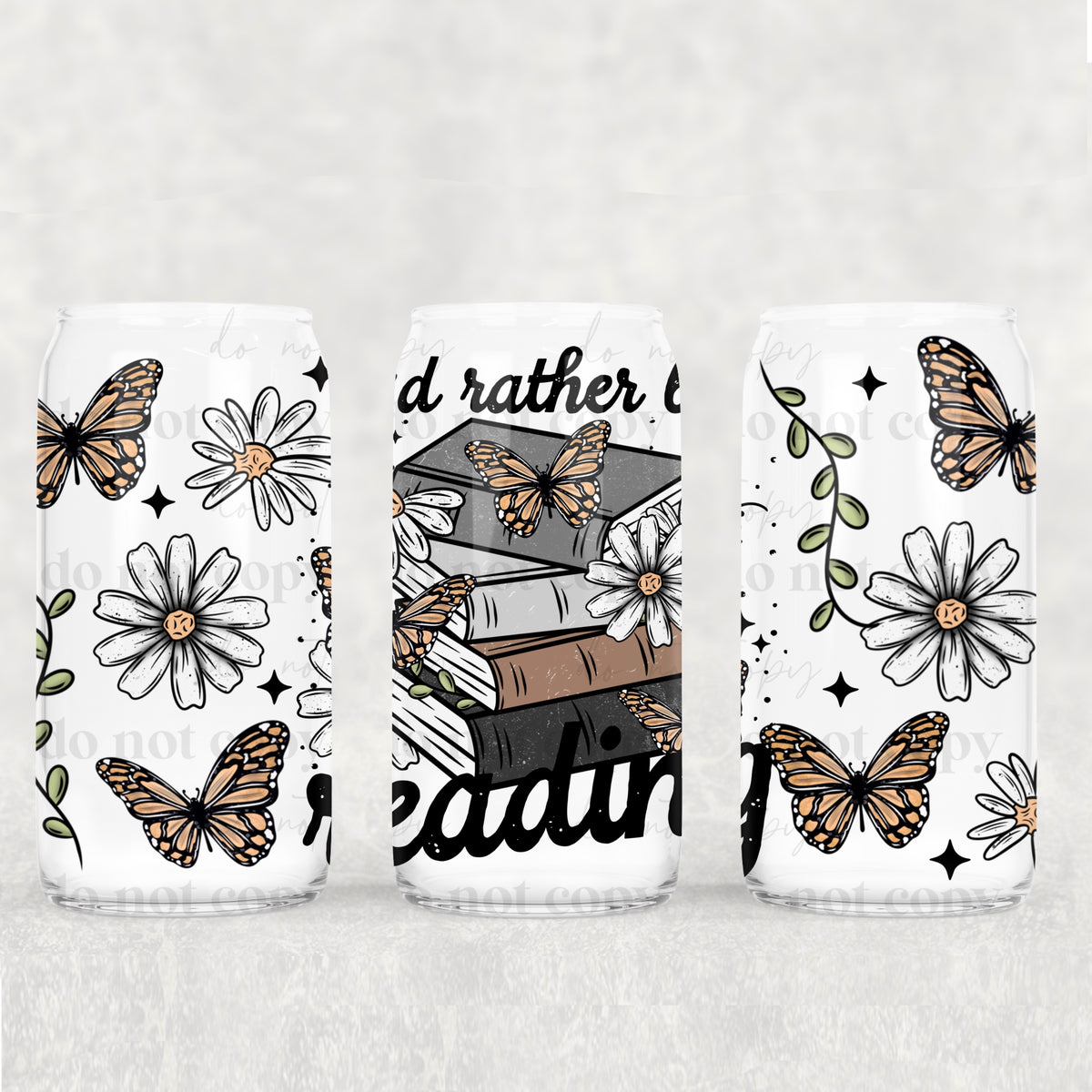 0759 I'd rather be reading (CSC) UV DTF WRAP