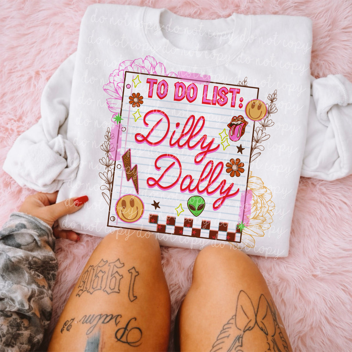 To do list: dilly and dally (MMD) DTF transfer