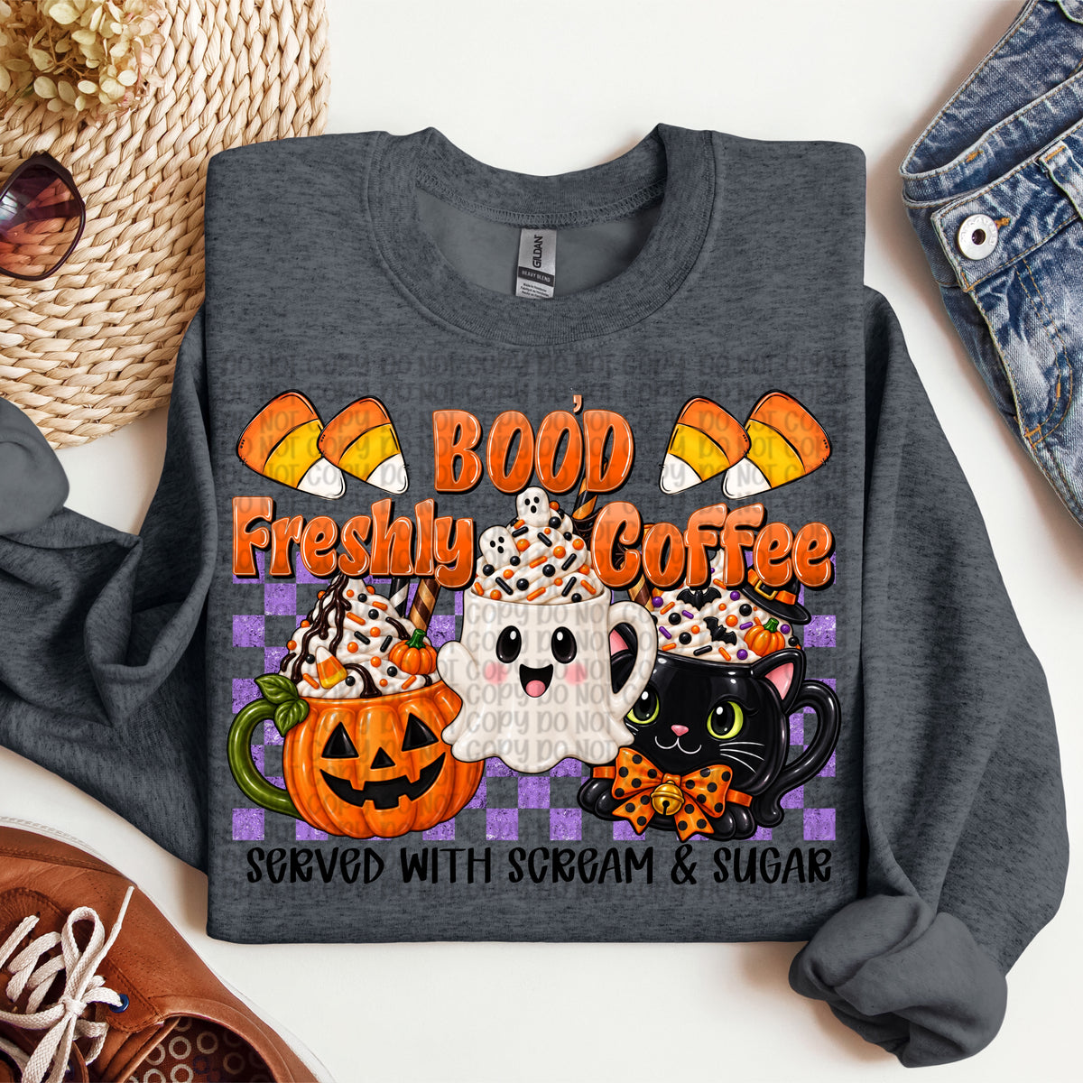 Boo'd freshly coffee (VP) DTF transfer