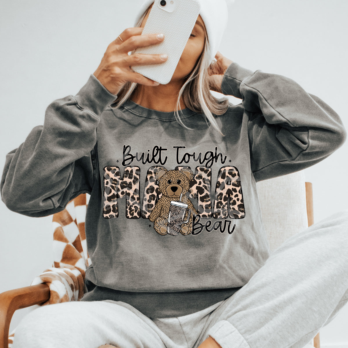Built tough mama bear (Virgo) DTF Transfer
