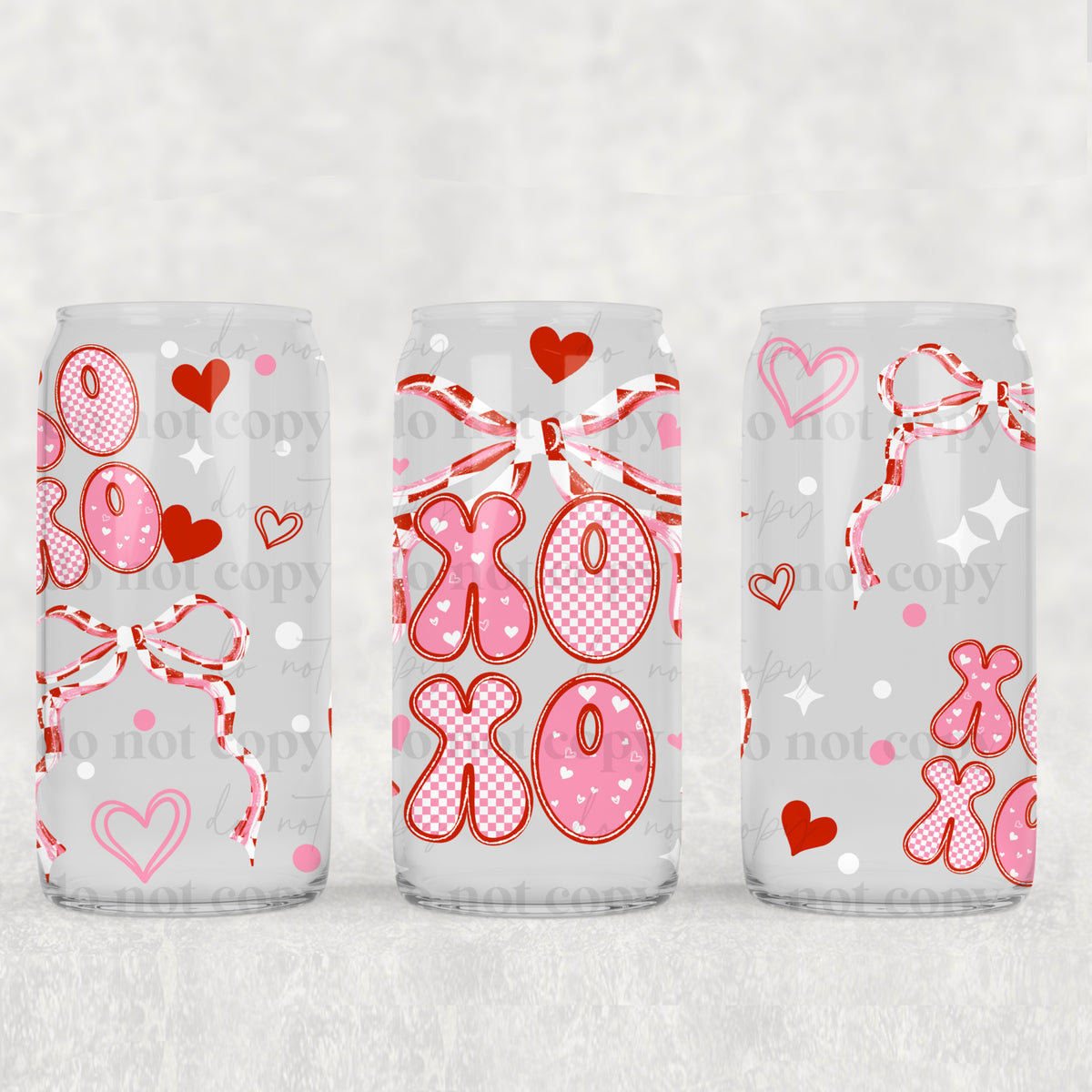 0823 pink valentines xoxo (CSC) UV DTF WRAP