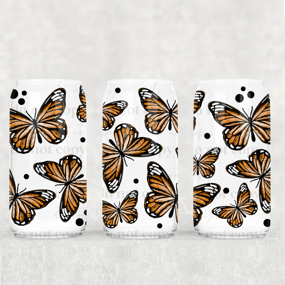 0824 butterflies (CSC) UV DTF WRAP