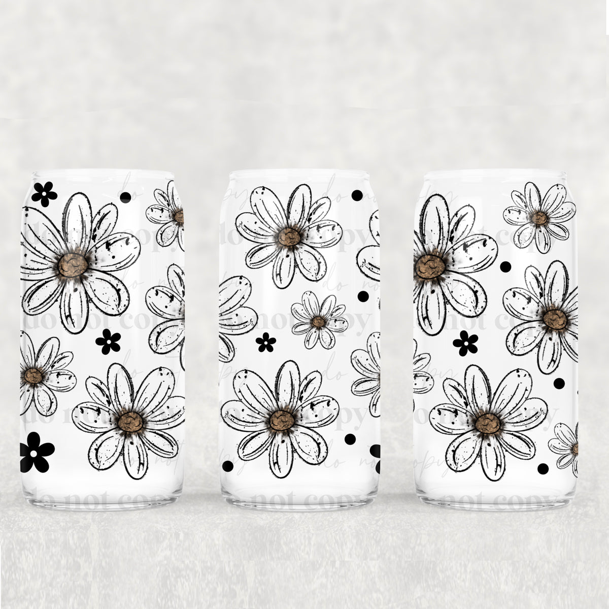 0826 white flowers (CSC) UV DTF WRAP