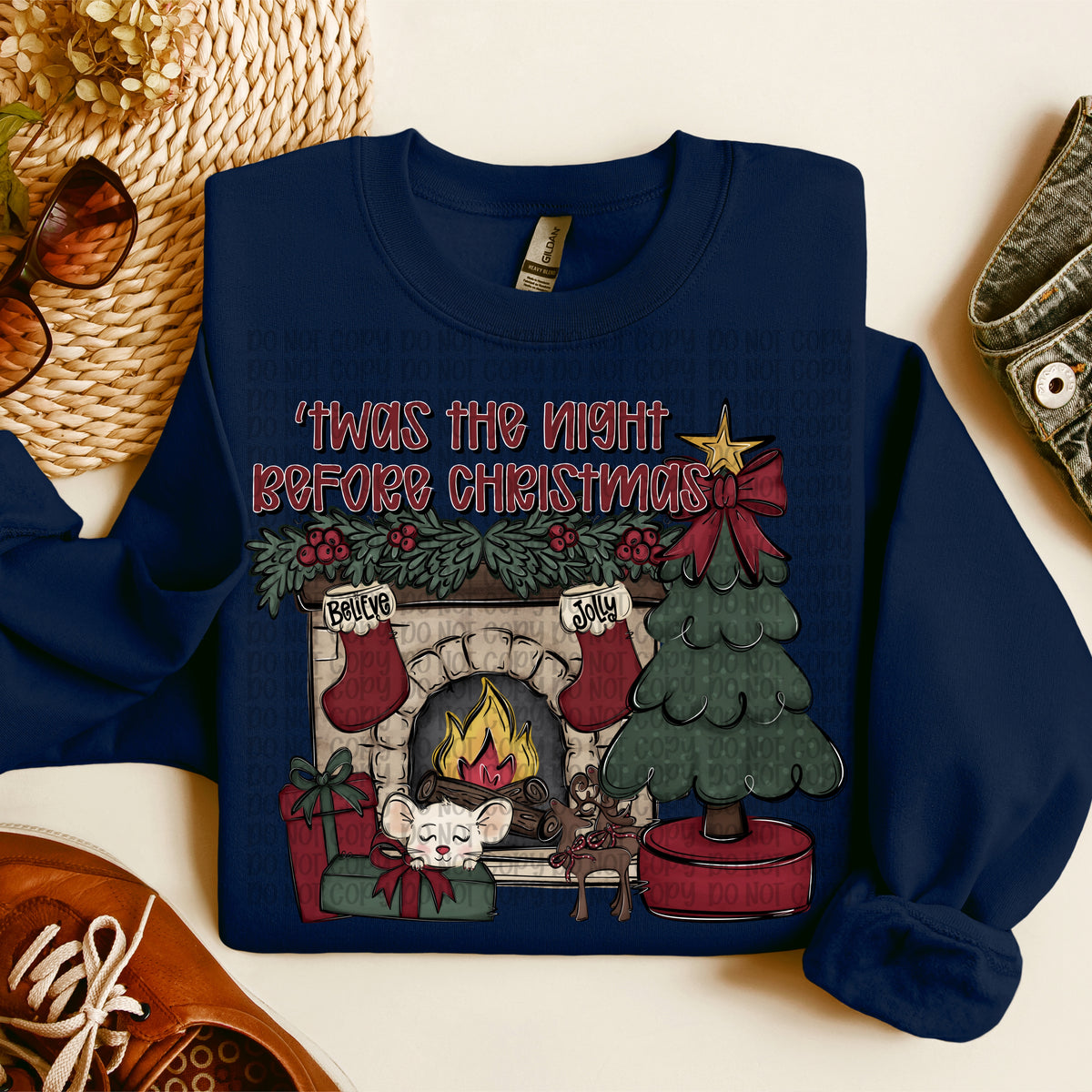'Twas the night before Christmas  (VP) DTF Transfer