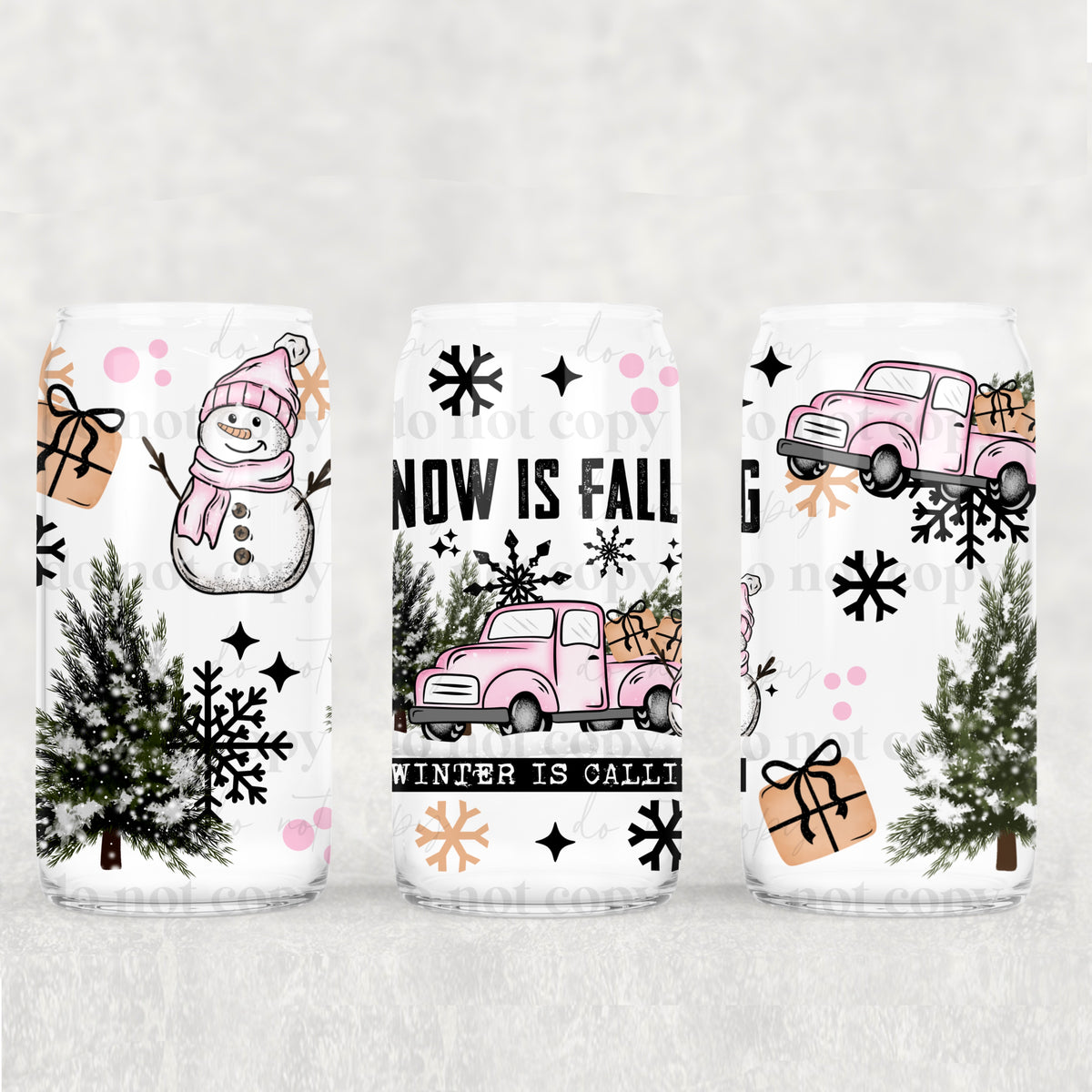 0839 snow is falling (CSC) UV DTF WRAP