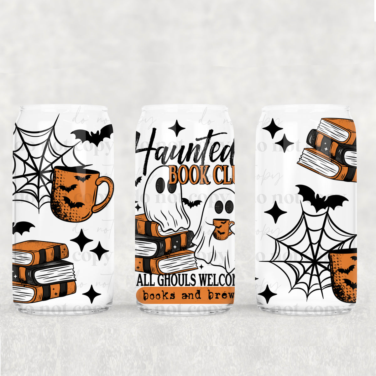 0845 haunted book club (CSC) UV DTF WRAP