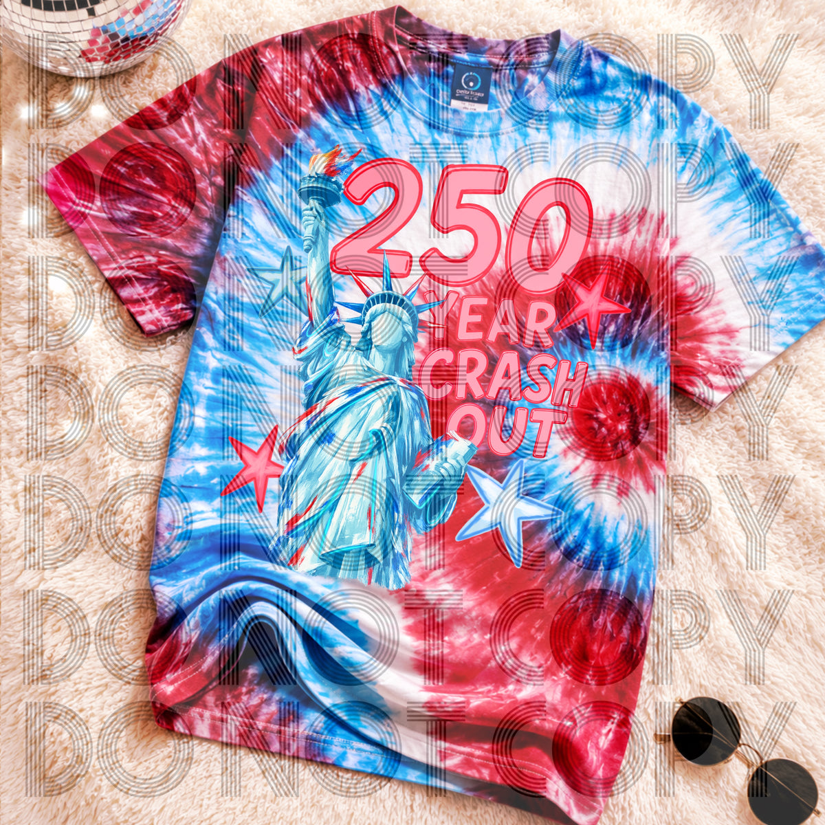 250 year crash out RED (Renewed) DTF Transfer