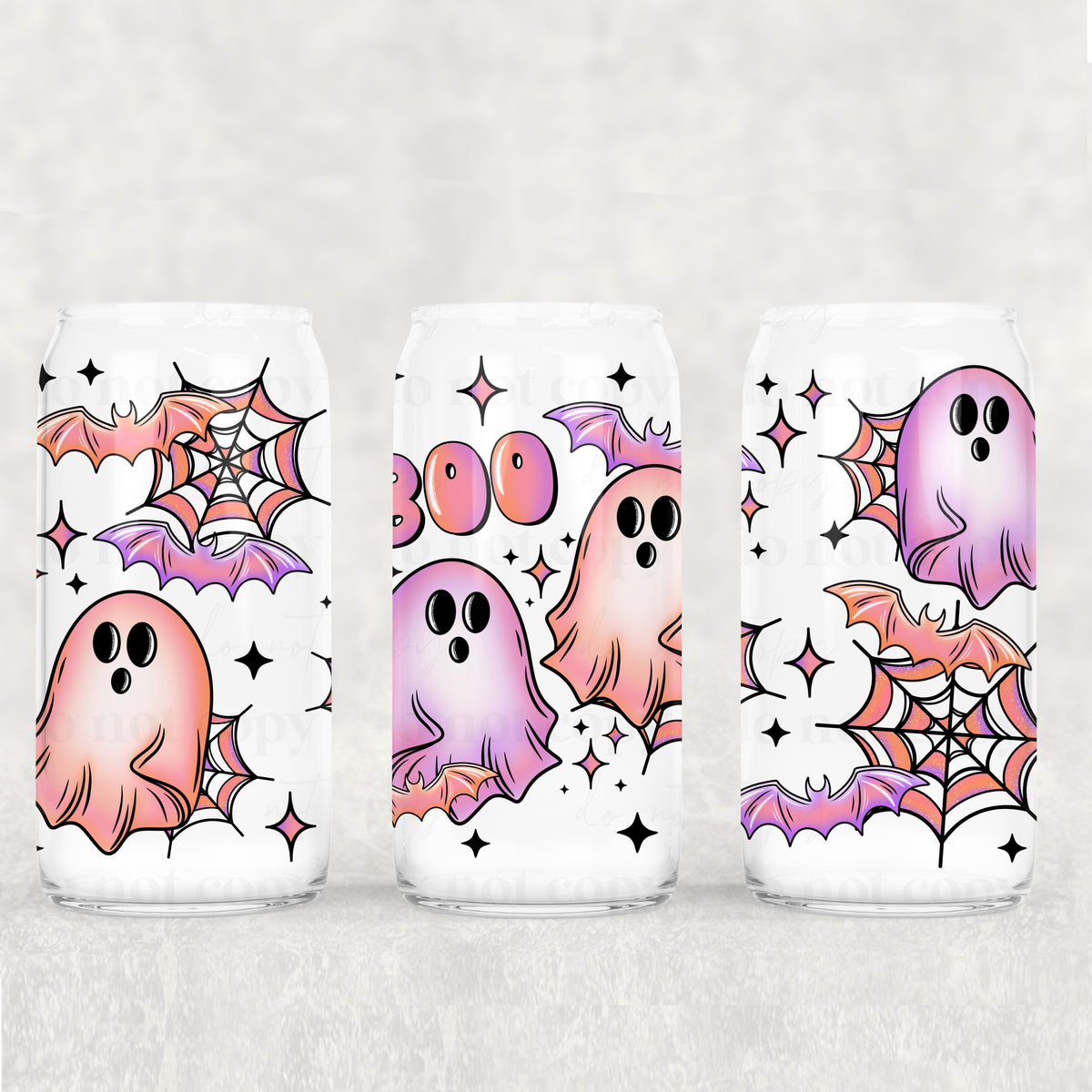 0895 boo pink and purple ghost (CSC) UV DTF WRAP