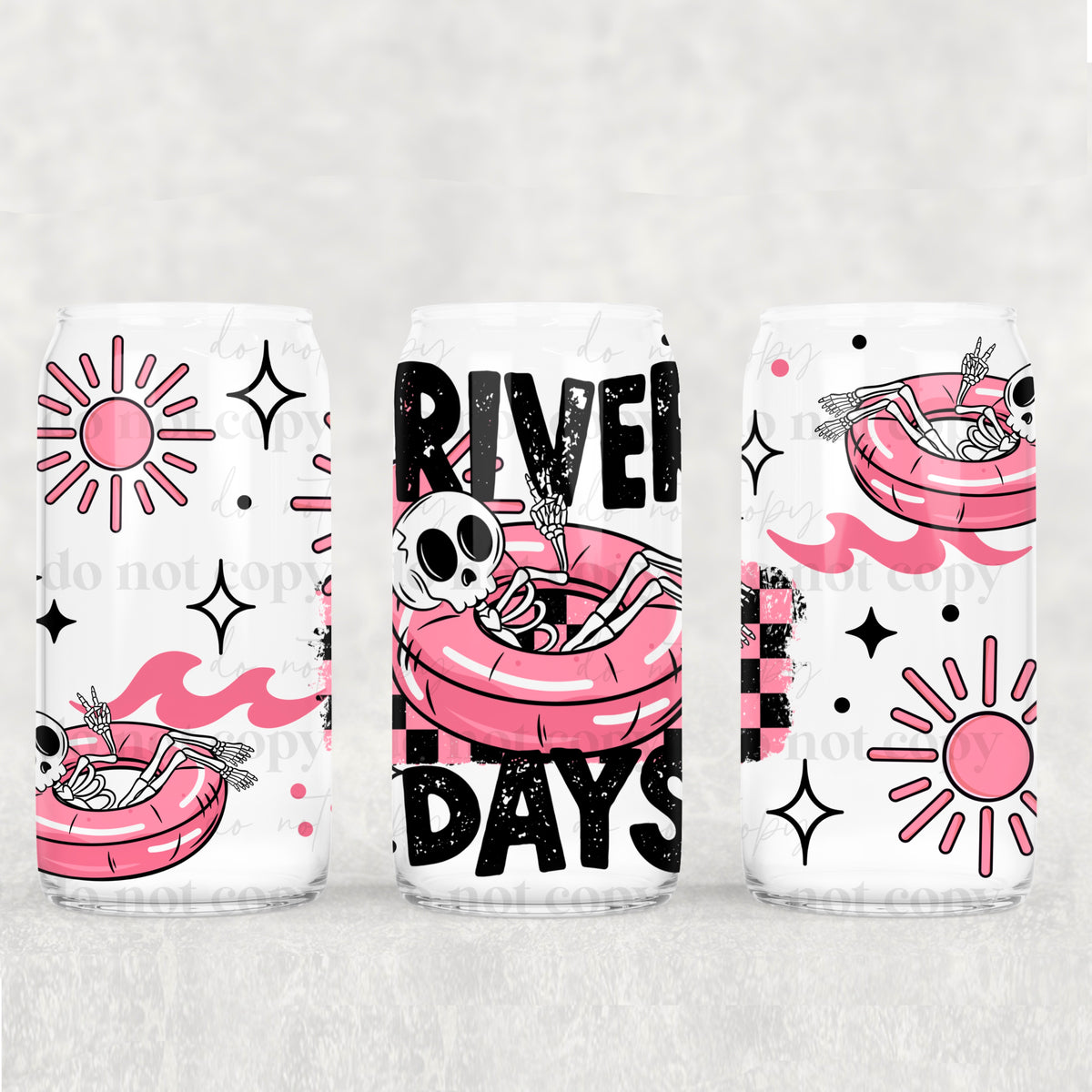 0906 river days pink float (CSC) UV DTF WRAP