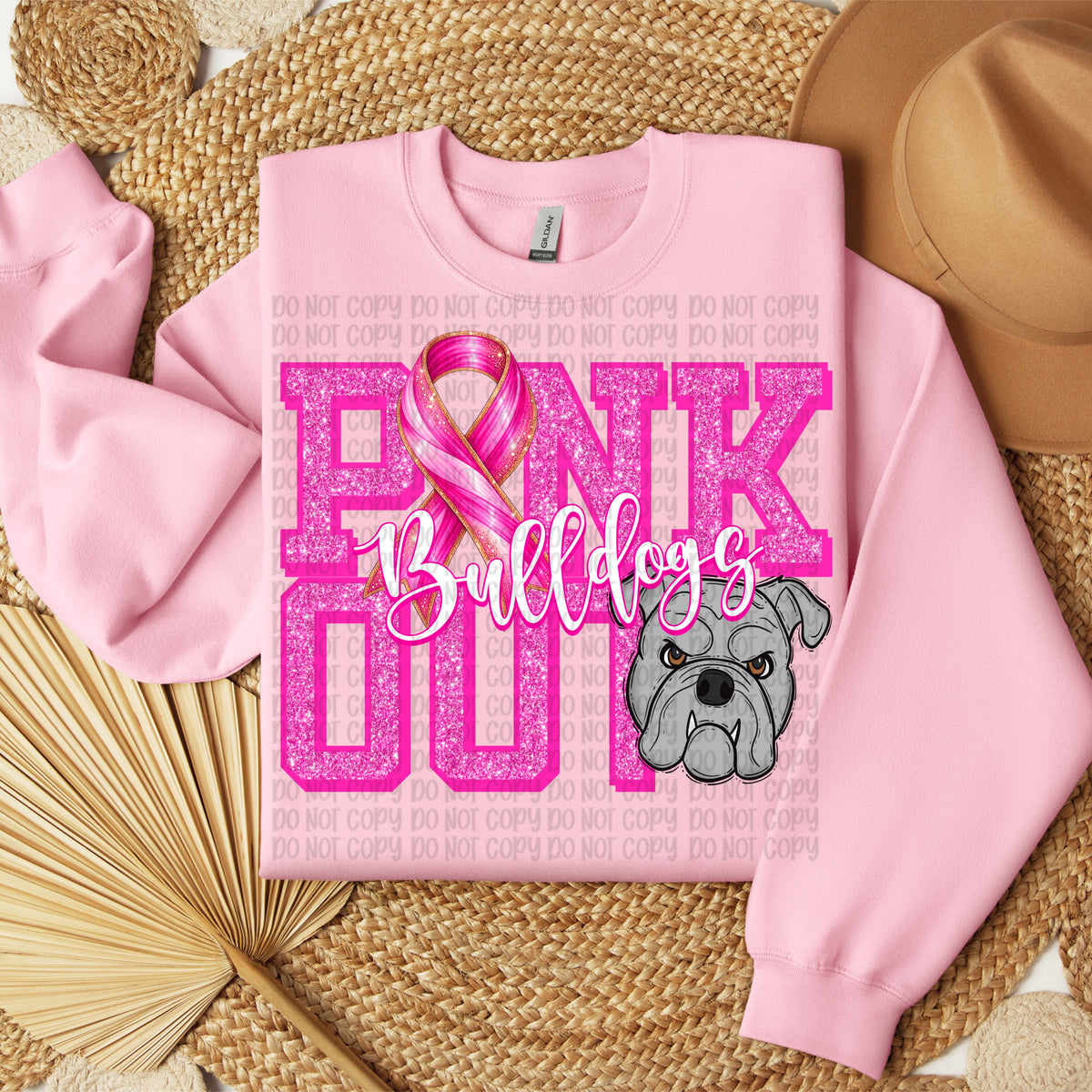 Pink Out Bulldogs (VP) DTF Transfer