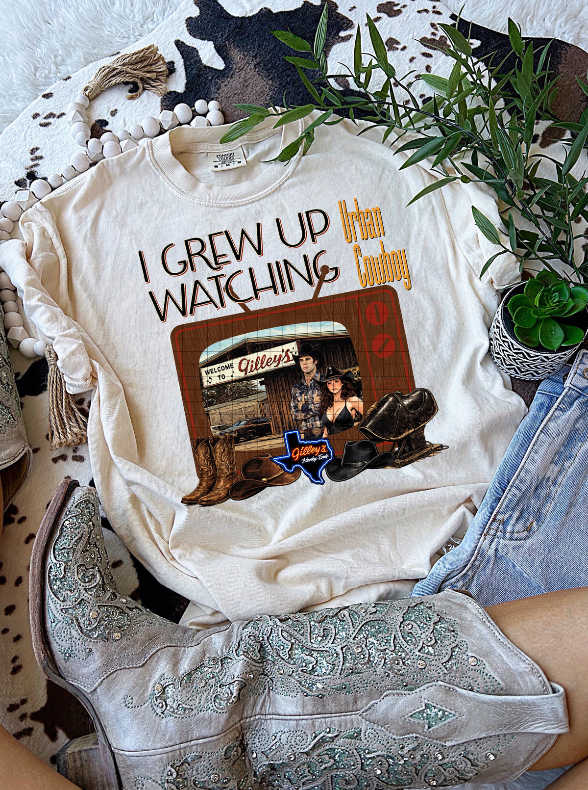 I grew up watching cowboys (DD) DTF Transfer