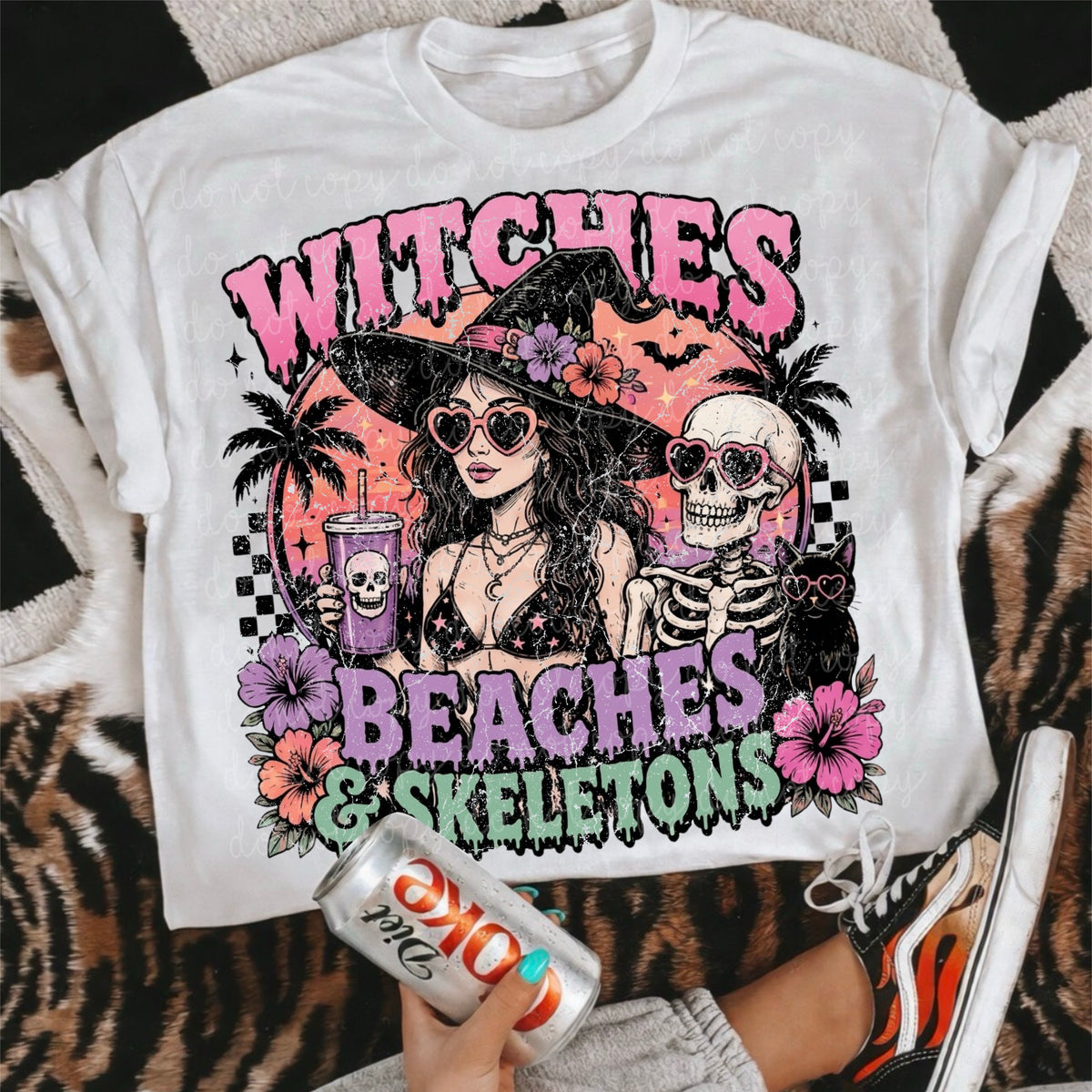 Witches beaches & skeletons (MMD) DTF Transfer