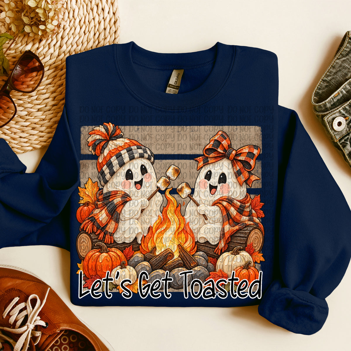 Let's get toasted ghosts (VP) DTF Transfer
