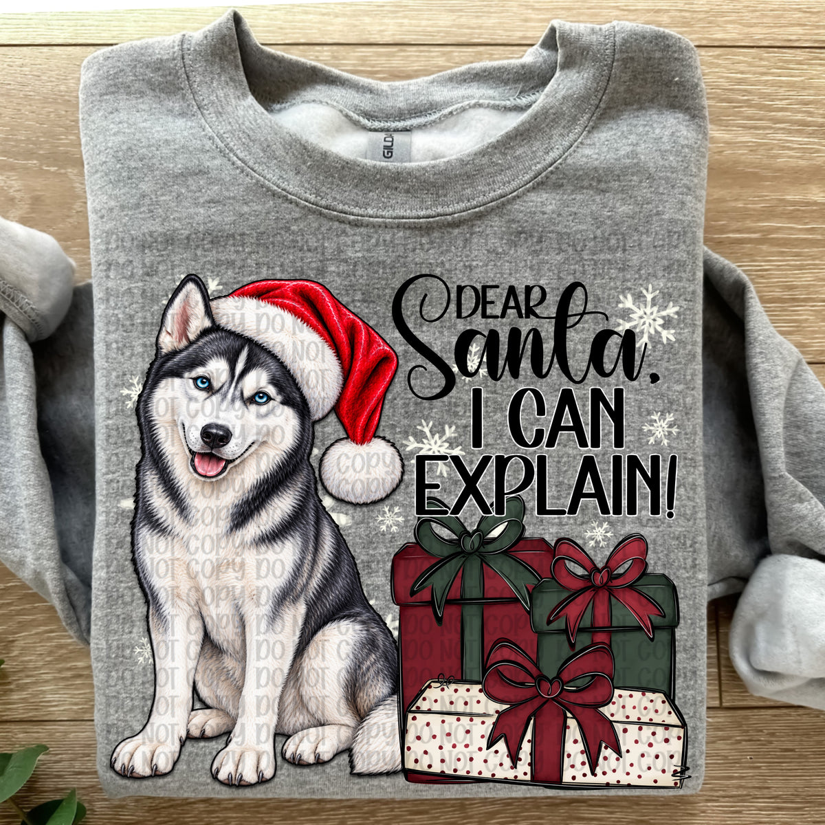 Dear santa I can explain husky (VP) DTF Transfer