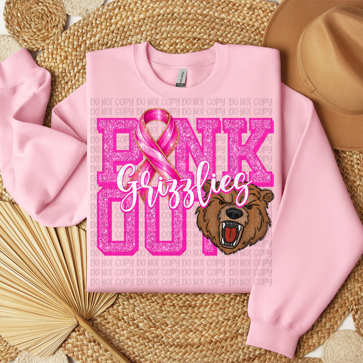 Pink Out Grizzlies (VP) DTF Transfer