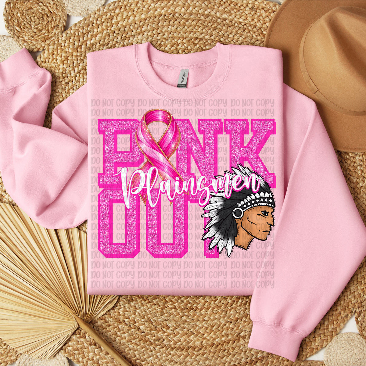 Pink Out Plainsmen (VP) DTF Transfer
