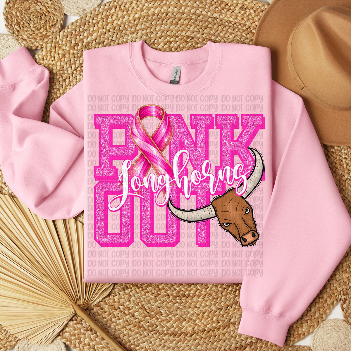 Pink Out Longhorns (VP) DTF Transfer