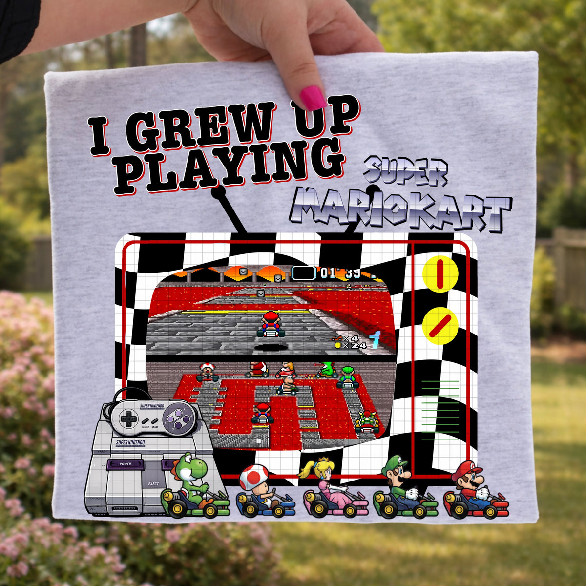 I grew up playing kart (DD) DTF Transfer