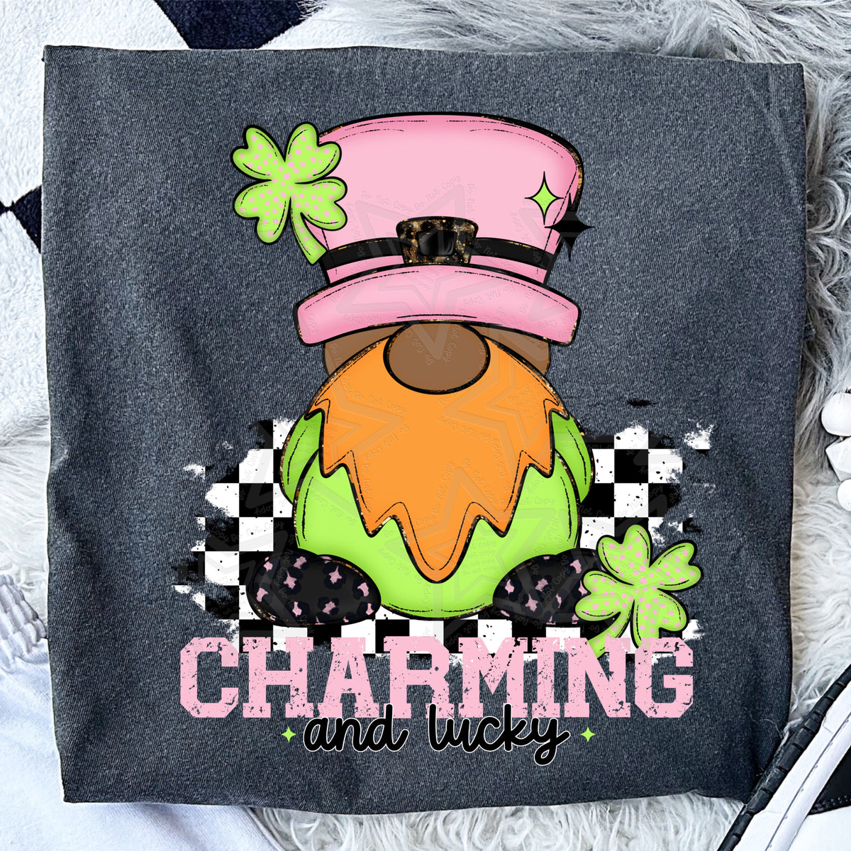 Charming and lucky dark skin (Virgo) DTF Transfer