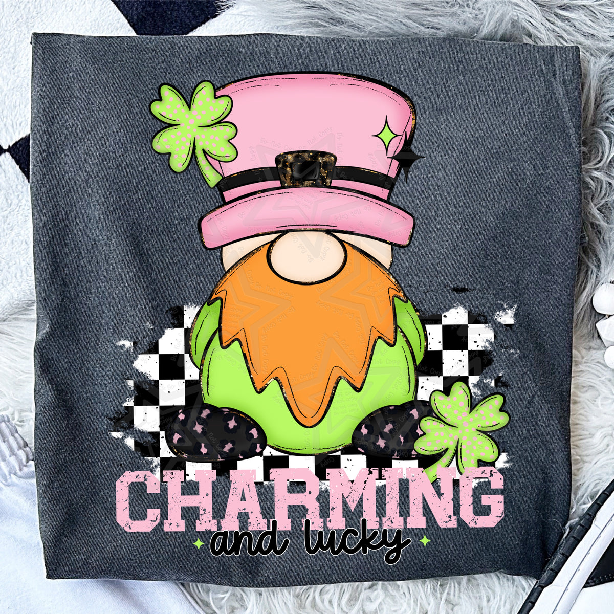 Charming and lucky light skin (Virgo) DTF Transfer