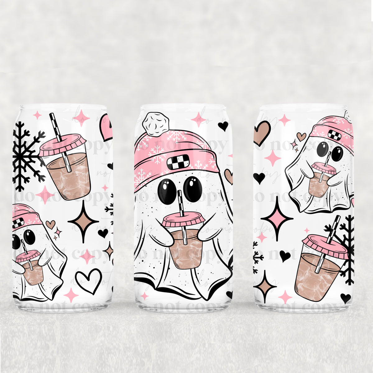 1052 ghost with coffee (CSC) UV DTF WRAP