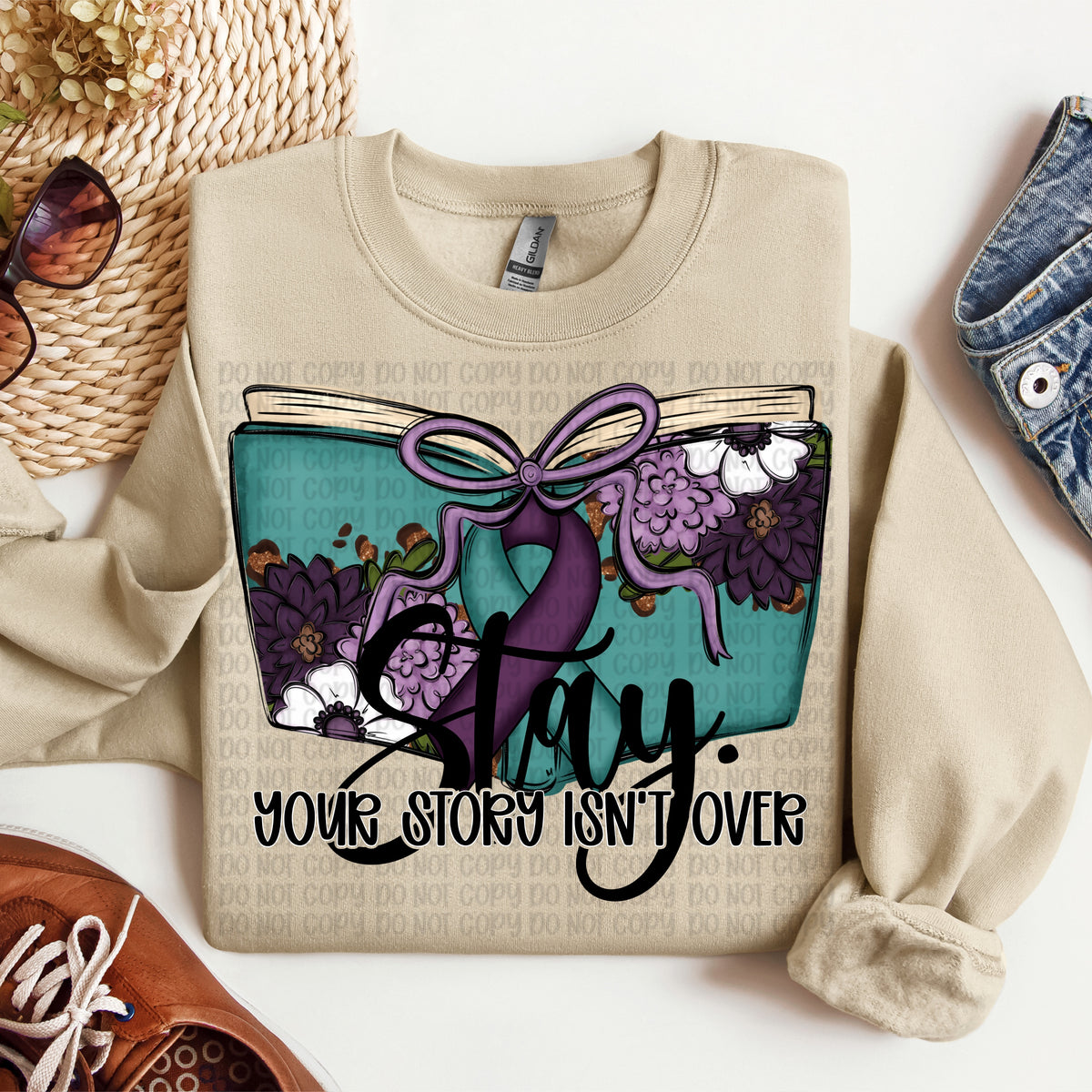Your story isn't over book (VP) DTF Transfer