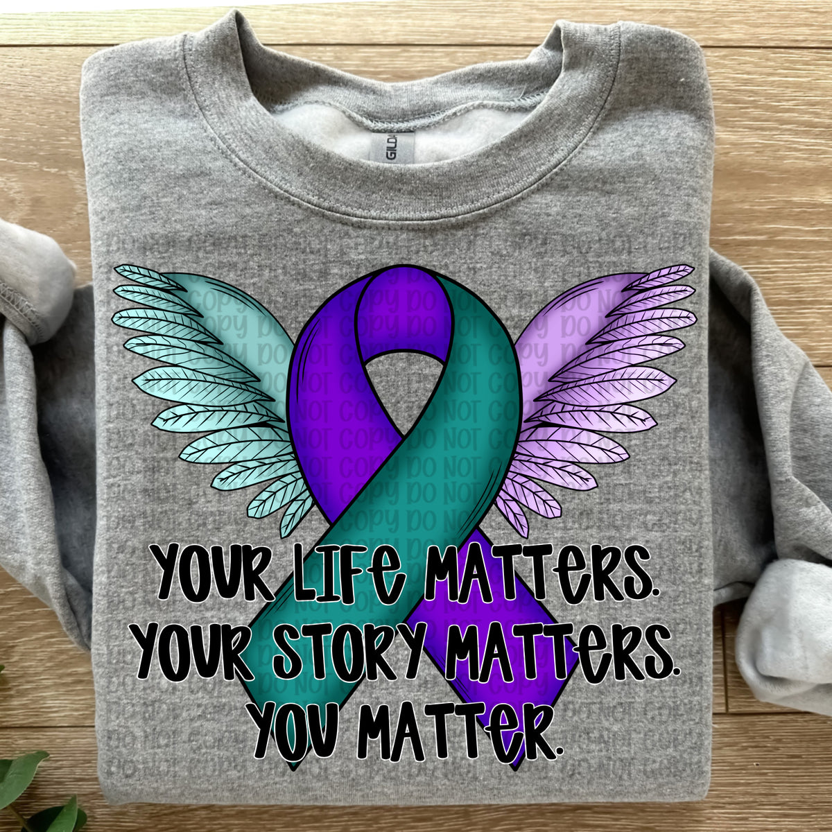 Your life matters your story matters (VP) DTF Transfer