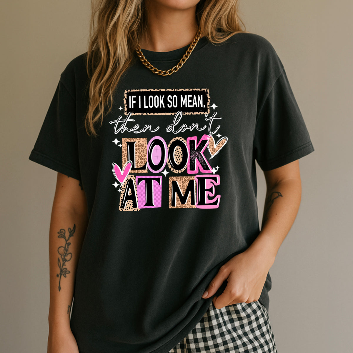 If I'm so mean BLACK (CSC) DTF Transfer