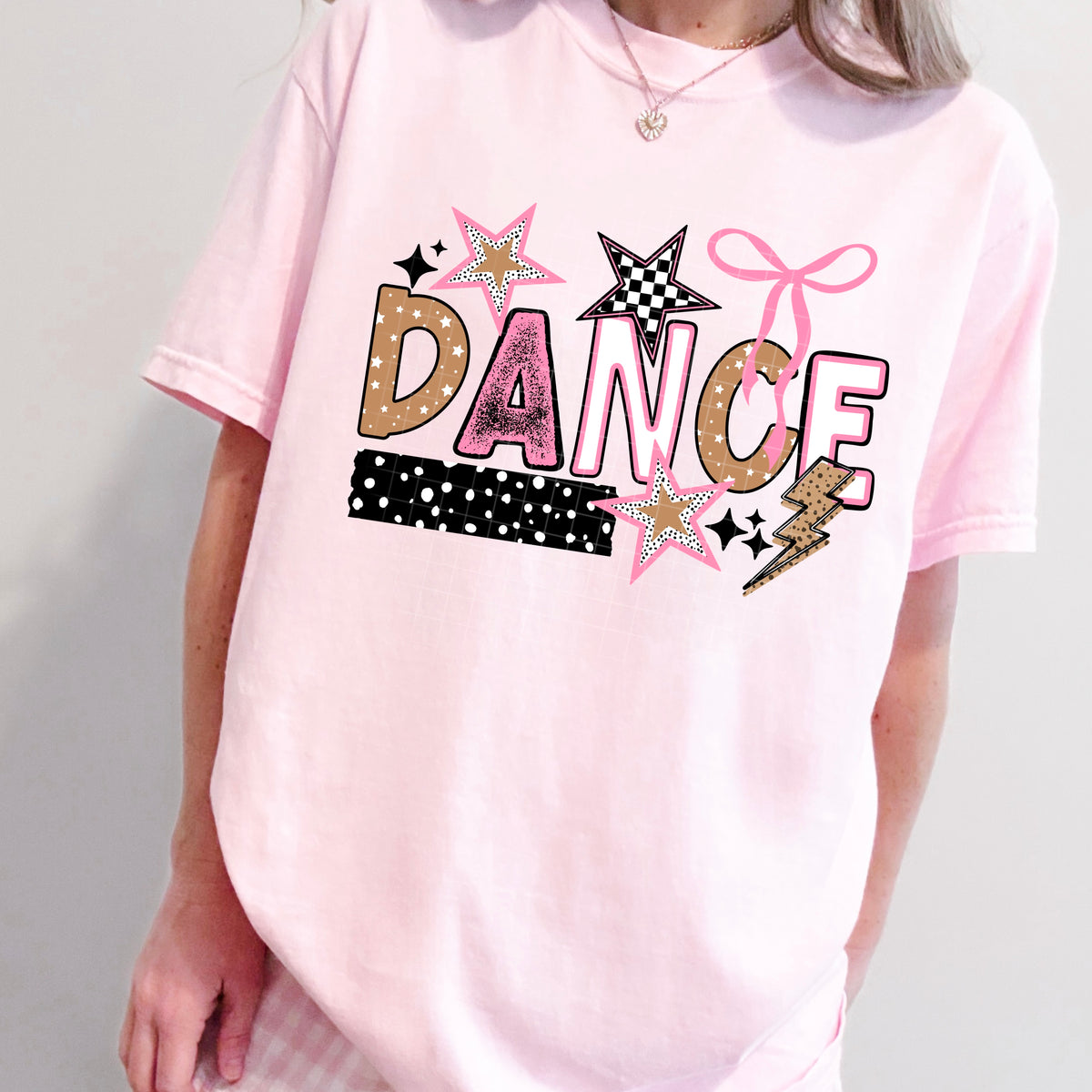 Dance (Stars, bow, lightning bolt) (CSC) DTF Transfer