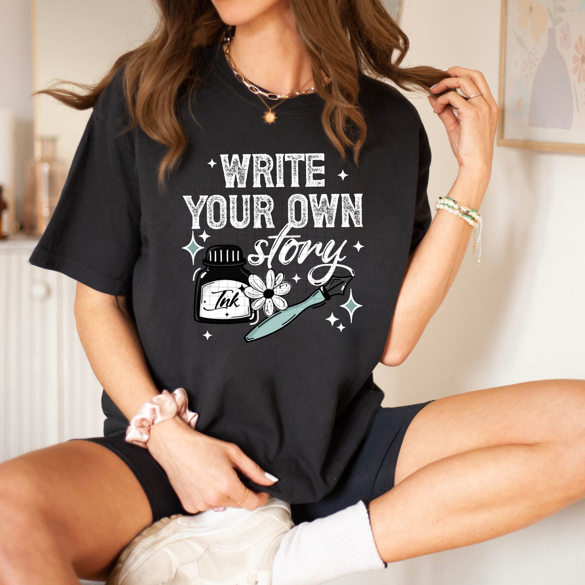 Write your own story WHITE (CSC) DTF Transfer