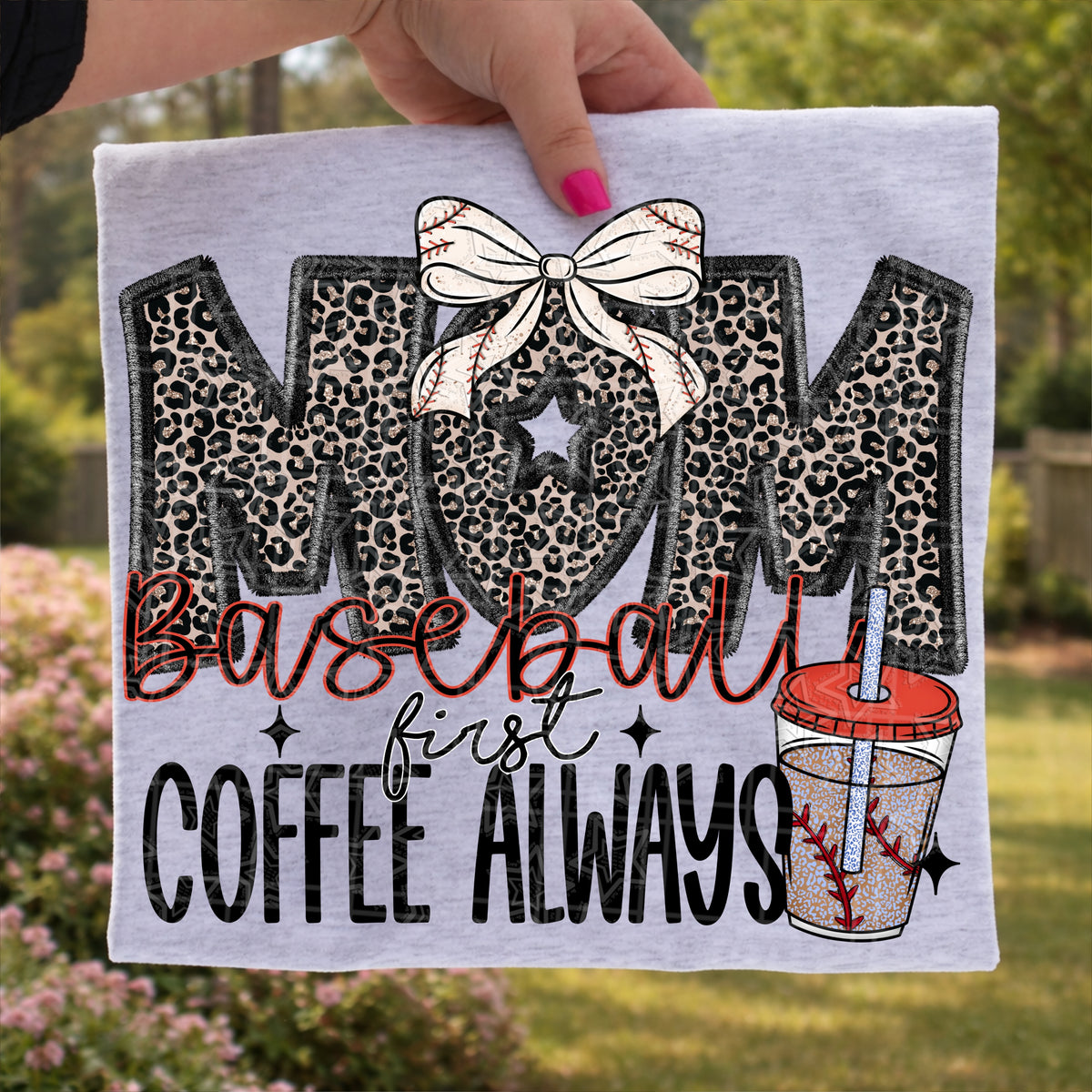 Baseball mom (coffee always) (Virgo) DTF Transfer