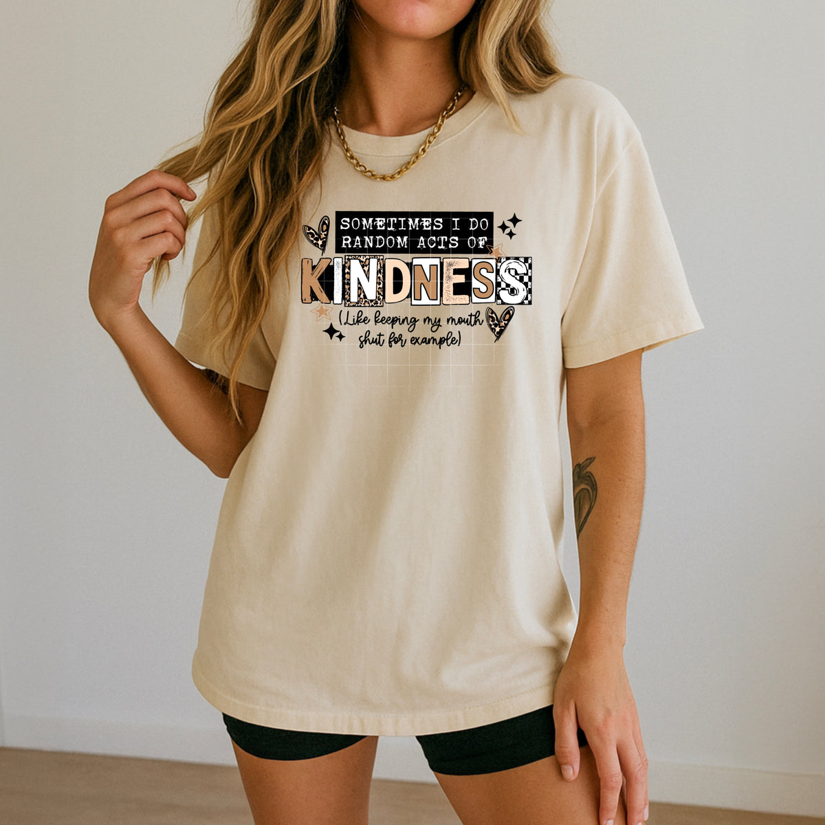 Sometimes I do kindness BLACK (CSC) DTF Transfer