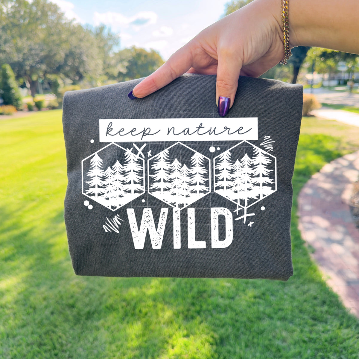 Keep nature wild WHITE (CSC) DTF Transfer