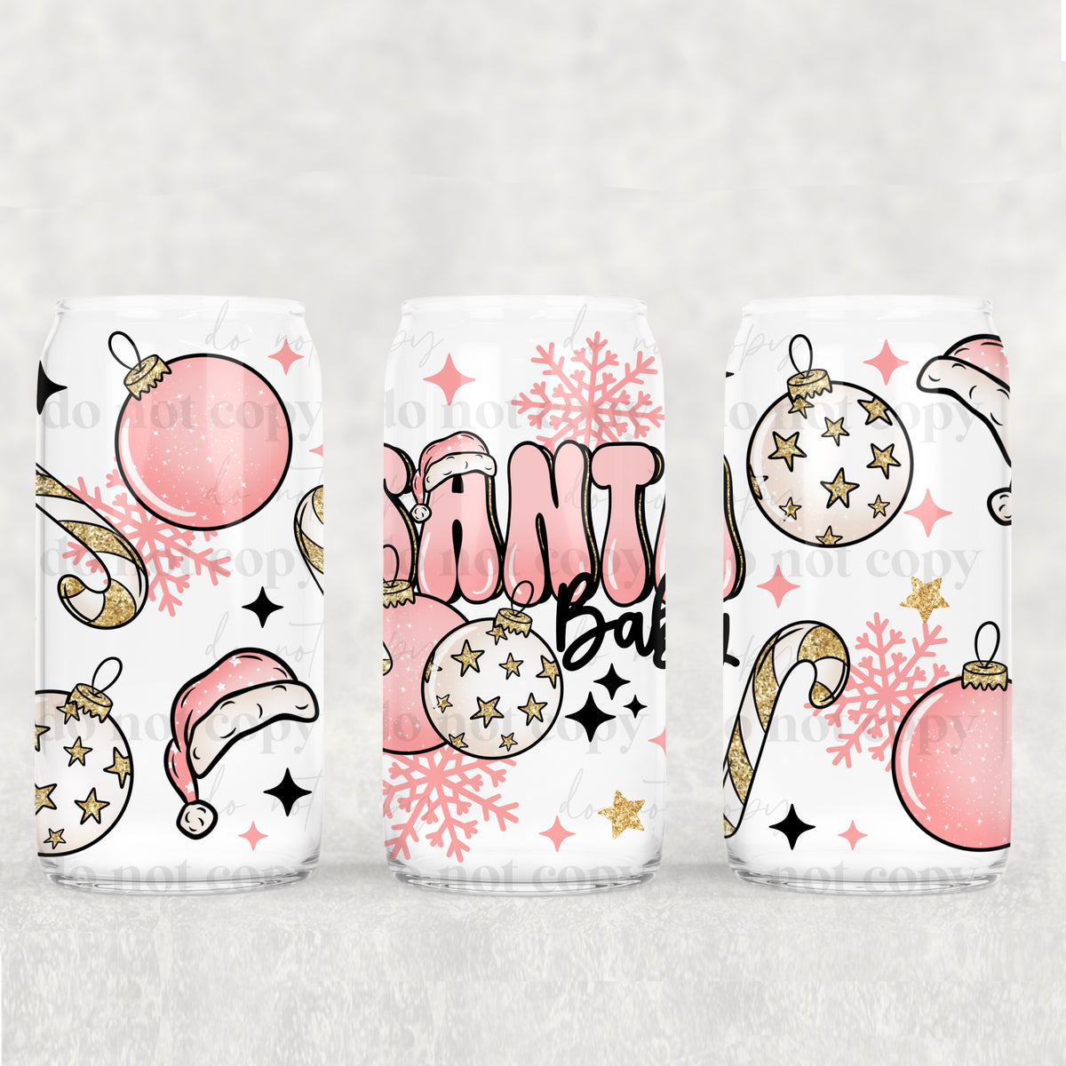 1133 santa baby (CSC) UV DTF WRAP