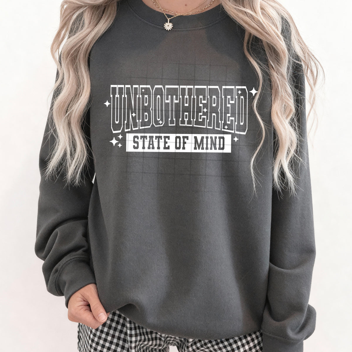 Unbothered state of mind WHITE (CSC) DTF Transfer