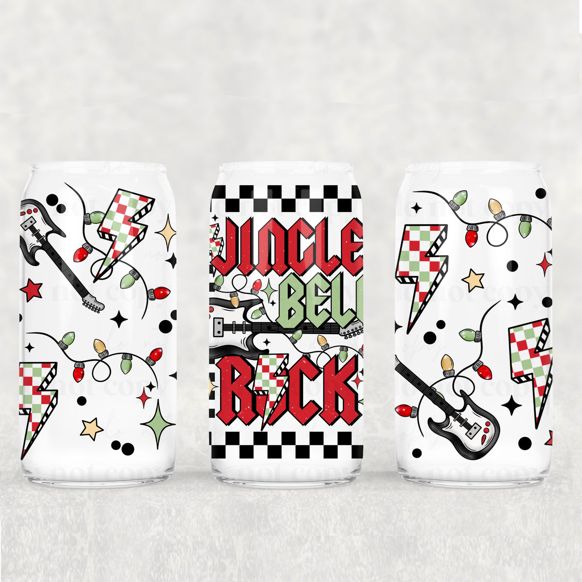 jingle bell rock 1186 (CSC) UV DTF WRAP