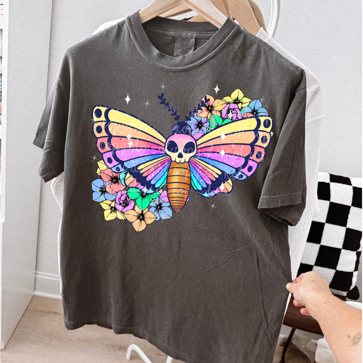 Rainbow moth (MMD) DTF Transfer