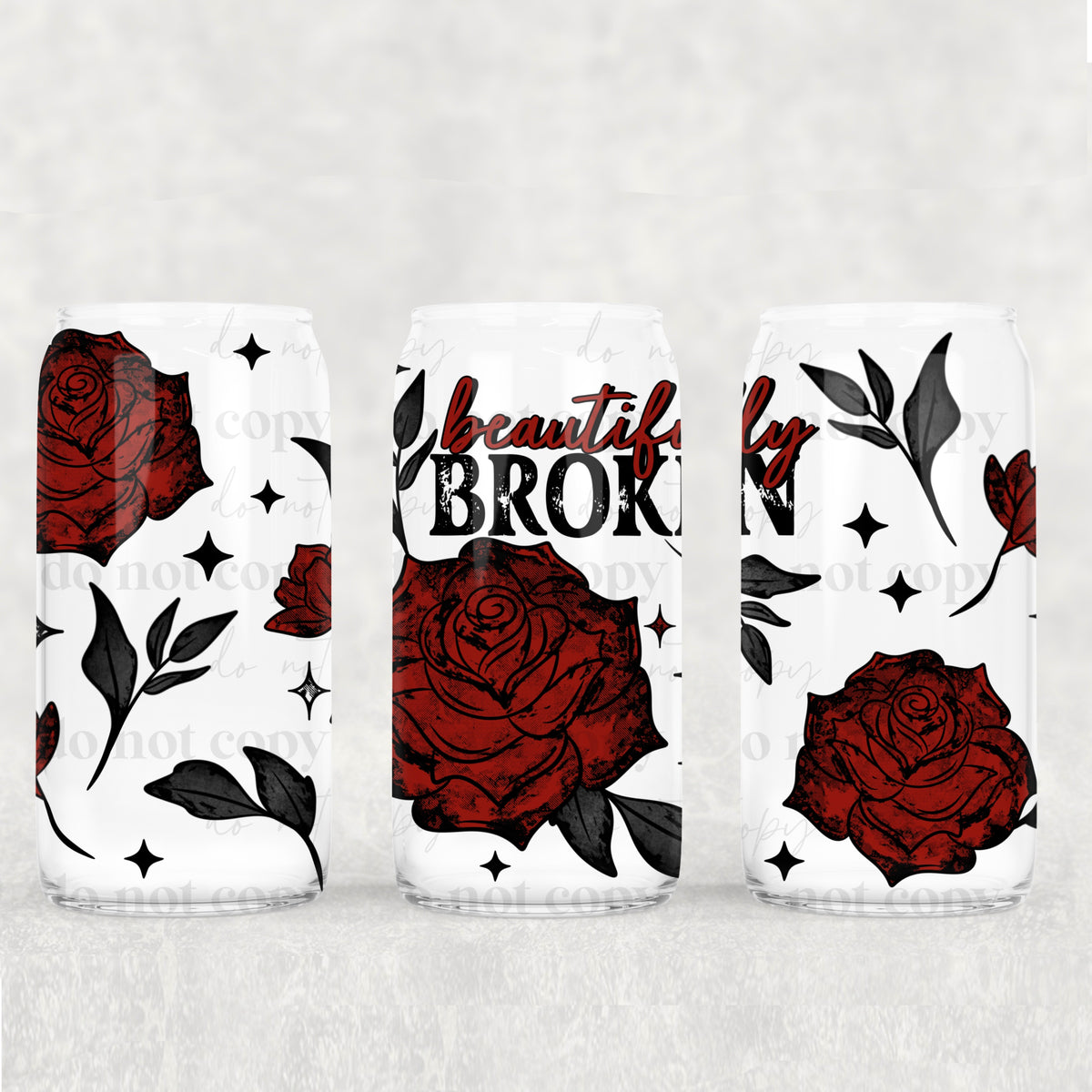 1224 beautifully broken (CSC) UV DTF WRAP